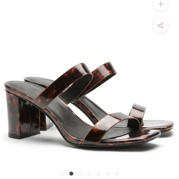 LMS the Brand The Rachel Block heel Tortoise Sandals Size 39 - Picture 2 of 12